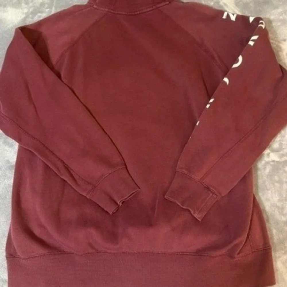 Jordan Air Mens XXL Fleece Hoodie Burgundy Maroon Raglan Graphic Logo Sweatshirt